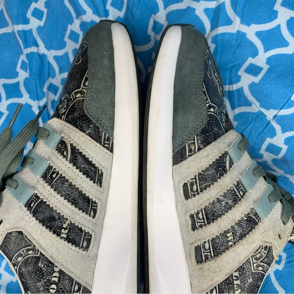 Adidas Women’s size 8.5 Wish x SL loop runner independence currency dollar bill - Picture 9 of 12